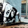 (Provocative urban graffiti by Banksy, found at: http://seamartin.wordpress.com/banksy-the-urban-graffiti-artist/)