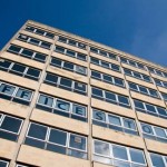 View of an empty Office block: UK March 2009